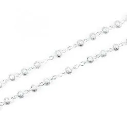 Rosario Metallo Sabbiato Grano 6 Mm -Sconto Rosari Fai da Te in Italia 2700088 c corona da rosario in metallo diamantato mm 6 550x550w