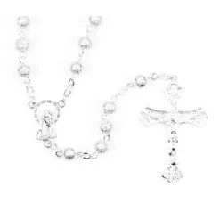 Rosario Metallo Sabbiato Grano 6 Mm