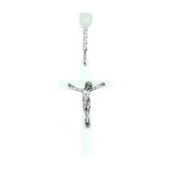 Rosario Madonna Di Lourdes Fosforescente Grano 6x8 Mm -Sconto Rosari Fai da Te in Italia 2700094 a corona da rosario fosforescente lourdes mm 6x8 550x550w