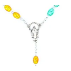 Rosario Missionario In Plastica Grano 7x5 Mm -Sconto Rosari Fai da Te in Italia 2700095 b corona da rosario missionaria in plastica mm 7x5 550x550w