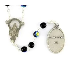 Rosario Di San Michele Arcangelo In Vetro Grano 5 Mm -Sconto Rosari Fai da Te in Italia 2700097 a rosario san michele arcangelo in legno grano mm 5 550x550w