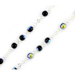 Rosario Di San Michele Arcangelo In Vetro Grano 5 Mm -Sconto Rosari Fai da Te in Italia 2700097 b rosario san michele arcangelo in legno grano mm 5 550x550w