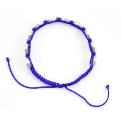 Rosario A Bracciale Medaglia Miracolosa Legata Con Spago Blu -Sconto Rosari Fai da Te in Italia 27100107 rosario a bracciale medaglia miracolosa legata con spago blub 550x550w
