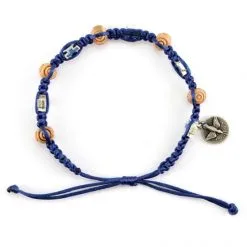 Bracciale Rosario Corda Medaglia Miracolosa Grano 8 Mm