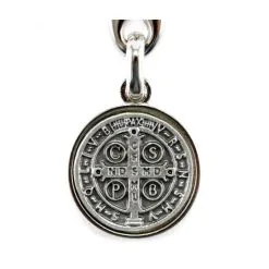 Portachiavi San Benedetto Metallo Argentato 2x7,5 Cm -Sconto Rosari Fai da Te in Italia 2780069 portachiavi san benedetto metallo argentato 2x7 5 cmb 550x550w