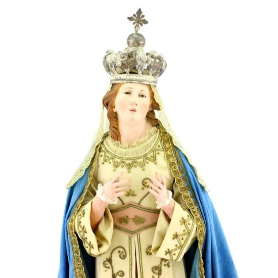 Statua Madonna Immacolata Vestita In Stile 700 68 Cm 2 Statua Madonna Immacolata Vestita In Stile 700 68 Cm - immagine 2
