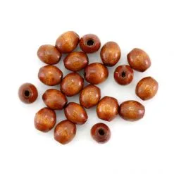 Grano Ovale Legno Naturale 8x7 Mm 5000 Pezzi