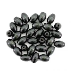 Grano Ovale Legno Nero 10x15 Mm 5000 Pezzi