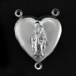 Crociera Portafoto Cuore In Metallo Argentato 2x2 Cm -Sconto Rosari Fai da Te in Italia 890061 crociera portafoto a cuore metallo argentato 2x2 cmb 550x550 1