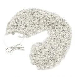 Matassa Catena Chiusa In Ottone Argentato 0,6 Mm