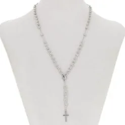 Rosario Argento Grani Strass Grano 5 Mm 14 Rosario Argento Grani Strass Grano 5 Mm -Sconto Rosari Fai da Te in Italia rosario argento grani strass grano 5 mm 27000556g 550x550 1