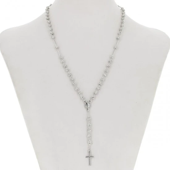 Rosario Argento Grani Strass Grano 5 Mm 7 Rosario Argento Grani Strass Grano 5 Mm - immagine 7