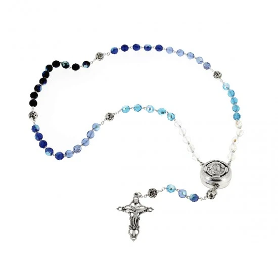Rosario Ave Maria Elettronico Lourdes Argentato Grano 8 Mm 6 Rosario Ave Maria Elettronico Lourdes Argentato Grano 8 Mm - immagine 6