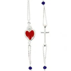 Rosario Collana Argento 925° Cristallo Blu 3 Mm 7 Rosario Collana Argento 925° Cristallo Blu 3 Mm -Sconto Rosari Fai da Te in Italia rosario collana argento 925 cristallo blu 3 mm27000593c 550x550 1