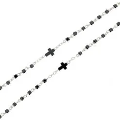 Rosario Collana Cubetti Ematite Grano 3 Mm -Sconto Rosari Fai da Te in Italia rosario collana cubetti ematite grano 3 mm 27000576c 550x550 1