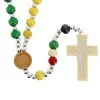 Rosario Collana Legno Missionario Grano 7 Mm