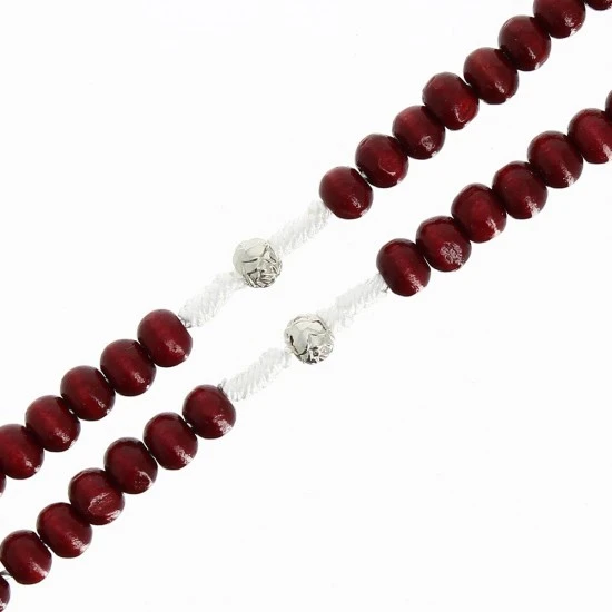 Rosario Collana Legno Pater Rose Grano 7 Mm 4 Rosario Collana Legno Pater Rose Grano 7 Mm - immagine 4