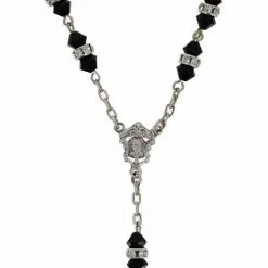 Rosario Cristallo Nero Argento E Swaroski Grano 5 Mm -Sconto Rosari Fai da Te in Italia rosario cristallo nero argento e swaroski grano 5 mm27000237b 550x550 1
