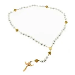 Rosario Dorato Perla Bianca Grano 12 Mm -Sconto Rosari Fai da Te in Italia rosario dorato perla bianca grano 12 mm 27000568d 550x550 1