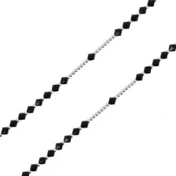 Rosario Girocollo Argento 800° Swaroski Nero Grano 3 Mm -Sconto Rosari Fai da Te in Italia rosario girocollo argento 800 swaroski nero grano 3 mm27000595c 550x550 1