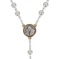 Rosario San Francesco E Sant'Antonio Grano 6 Mm -Sconto Rosari Fai da Te in Italia rosario perle vetro san francesco e santantonio grano 6 mm 27000545b 550x550 1
