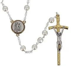 Rosario Perle Vetro San Michele Grano 6 Mm