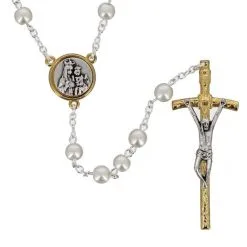 Rosario Perle Vetro Scapolare Grano 6 Mm