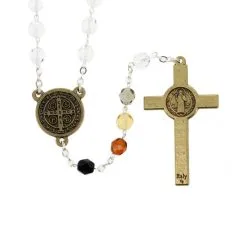 Rosario San Benedetto Cristallo Con Astuccio Grano 6 Mm -Sconto Rosari Fai da Te in Italia rosario san benedetto cristallo con astuccio grano 6 mm 27000540f 550x550 1