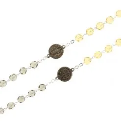 Rosario San Benedetto Cristallo Con Astuccio Grano 6 Mm -Sconto Rosari Fai da Te in Italia rosario san benedetto cristallo con astuccio grano 6 mm 27000540g 550x550 1