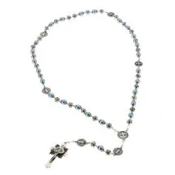 Rosario San Benedetto Perla Celeste Grano 8 Mm -Sconto Rosari Fai da Te in Italia rosario san benedetto perla celeste grano 8 mm 27000562e 550x550 1