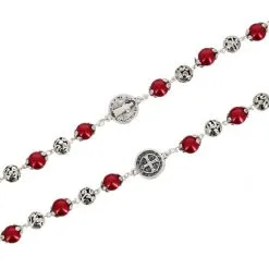Rosario San Benedetto Perla Rosso Grano 8 Mm 7 Rosario San Benedetto Perla Rosso Grano 8 Mm -Sconto Rosari Fai da Te in Italia rosario san benedetto perla rosso grano 8 mm 27000561c 550x550 1