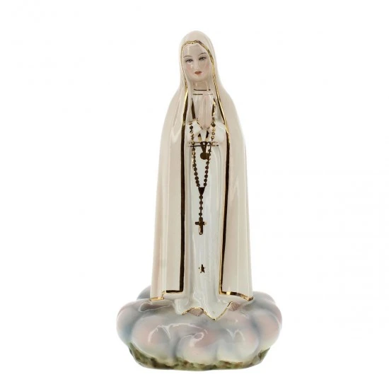 Statua Madonna Di Fatima Ceramica 31 Cm 1 Statua Madonna Di Fatima Ceramica 31 Cm