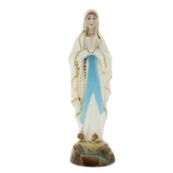 Statua Madonna Di Lourdes Ceramica 23 Cm