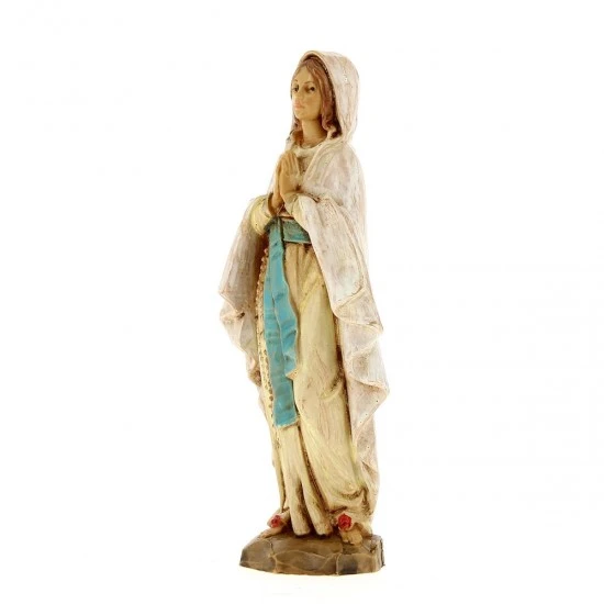 Statua Madonna Di Lourdes Polietilene 11 Cm 2 Statua Madonna Di Lourdes Polietilene 11 Cm - immagine 2