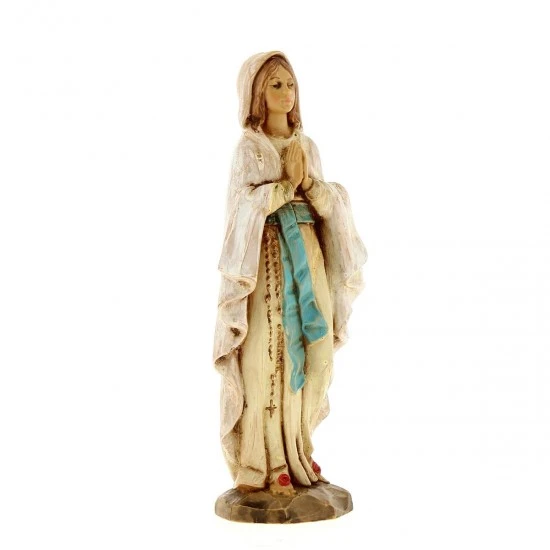 Statua Madonna Di Lourdes Polietilene 11 Cm 3 Statua Madonna Di Lourdes Polietilene 11 Cm - immagine 3