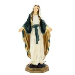 Statua Madonna Miracolosa Resina 42 Cm