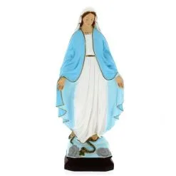 Statua Madonna Miracolosa Resina Infrangibile 50 Cm