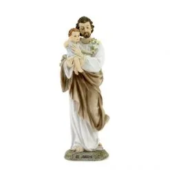 Statua San Giuseppe In Resina Colorata 20,5 Cm